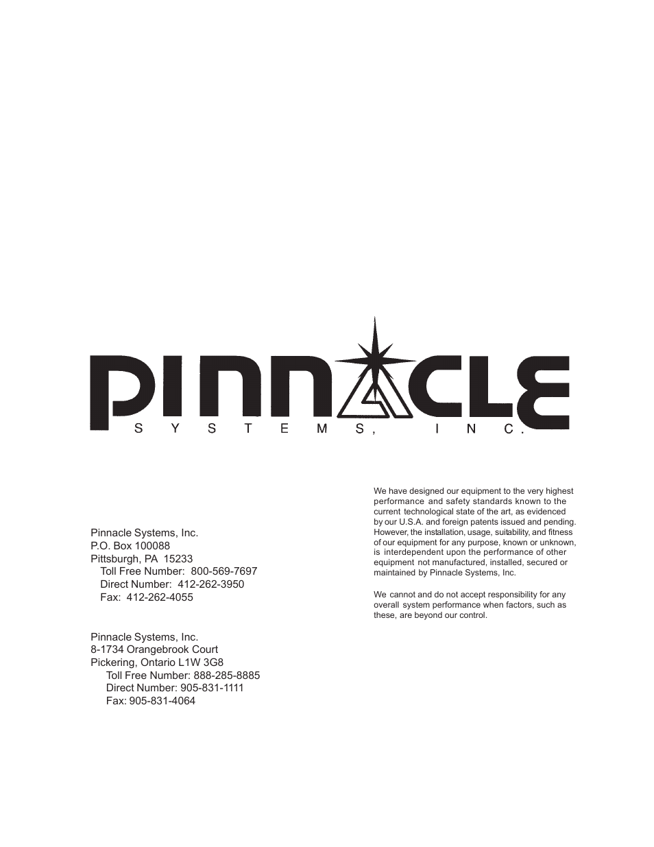 Sales and marketing offices | Pinnacle Systems SLT Series User Manual | Page 32 / 32