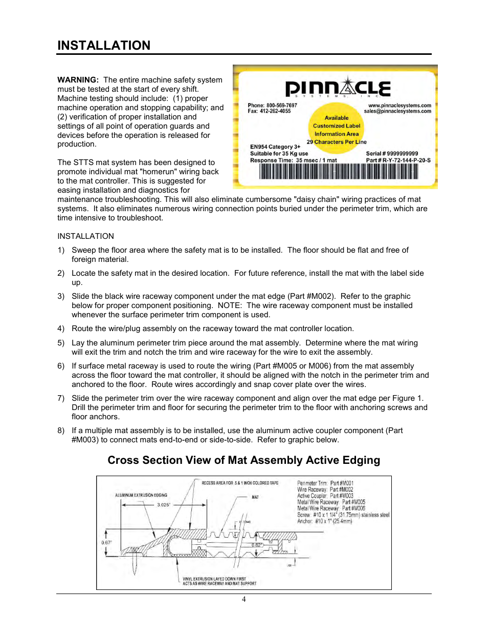 Installation | Pinnacle Systems STTS User Manual | Page 10 / 38