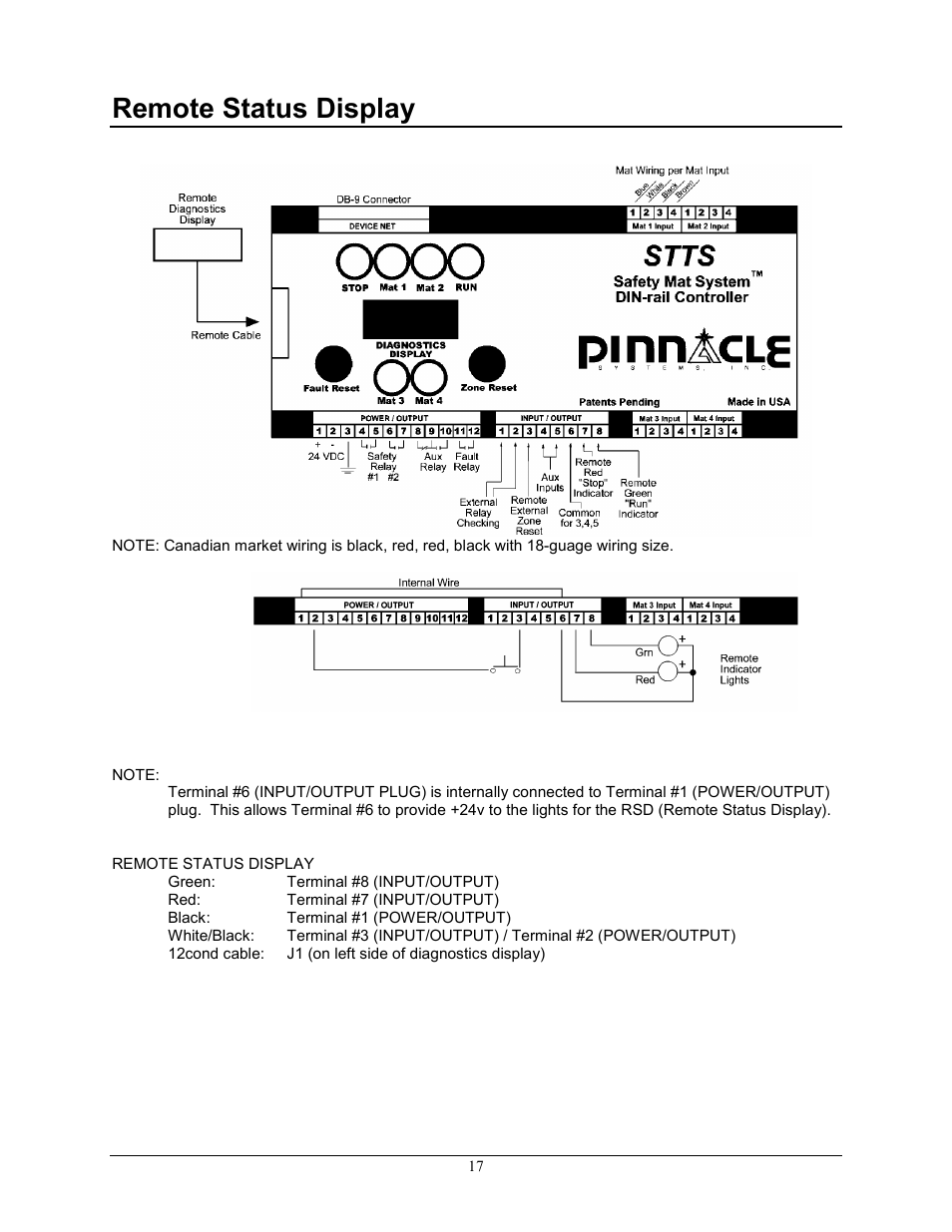 Remote status display | Pinnacle Systems STTS User Manual | Page 23 / 38