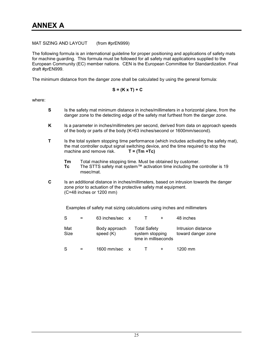 Annex a | Pinnacle Systems STTS User Manual | Page 31 / 38