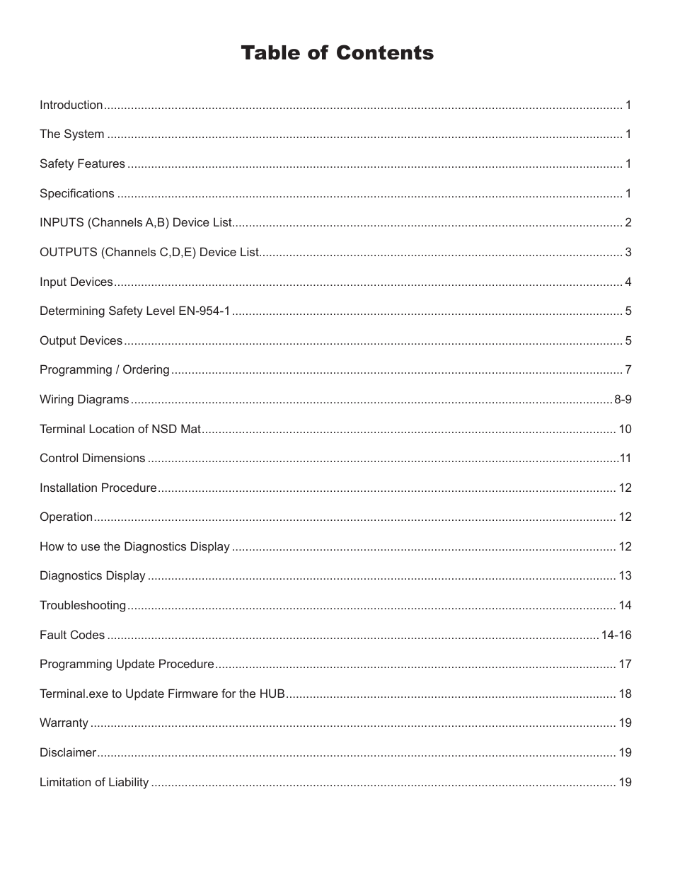 Pinnacle Systems Universal Safety Controller HUB User Manual | Page 5 / 26