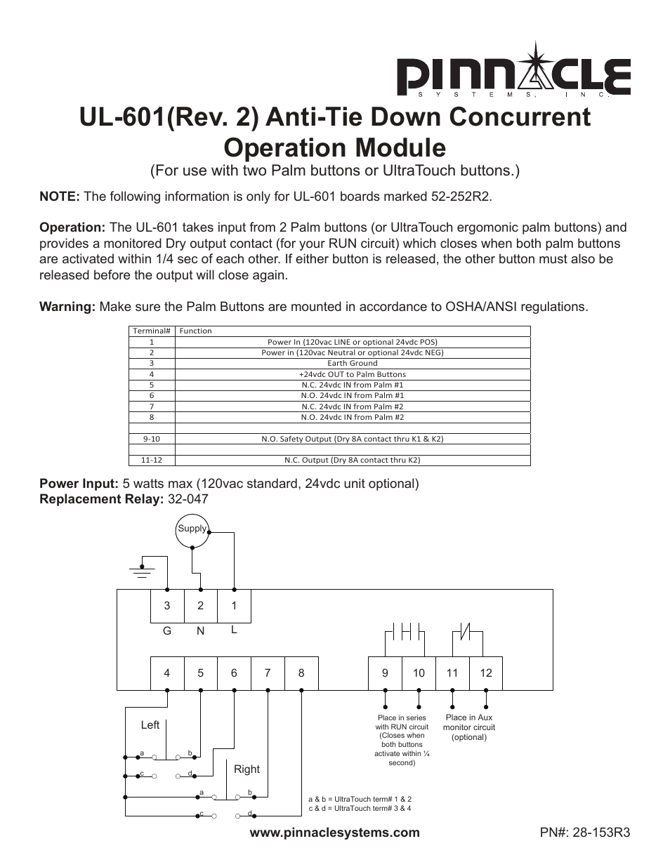 Pinnacle Systems UltraTouch 601 User Manual | 2 pages