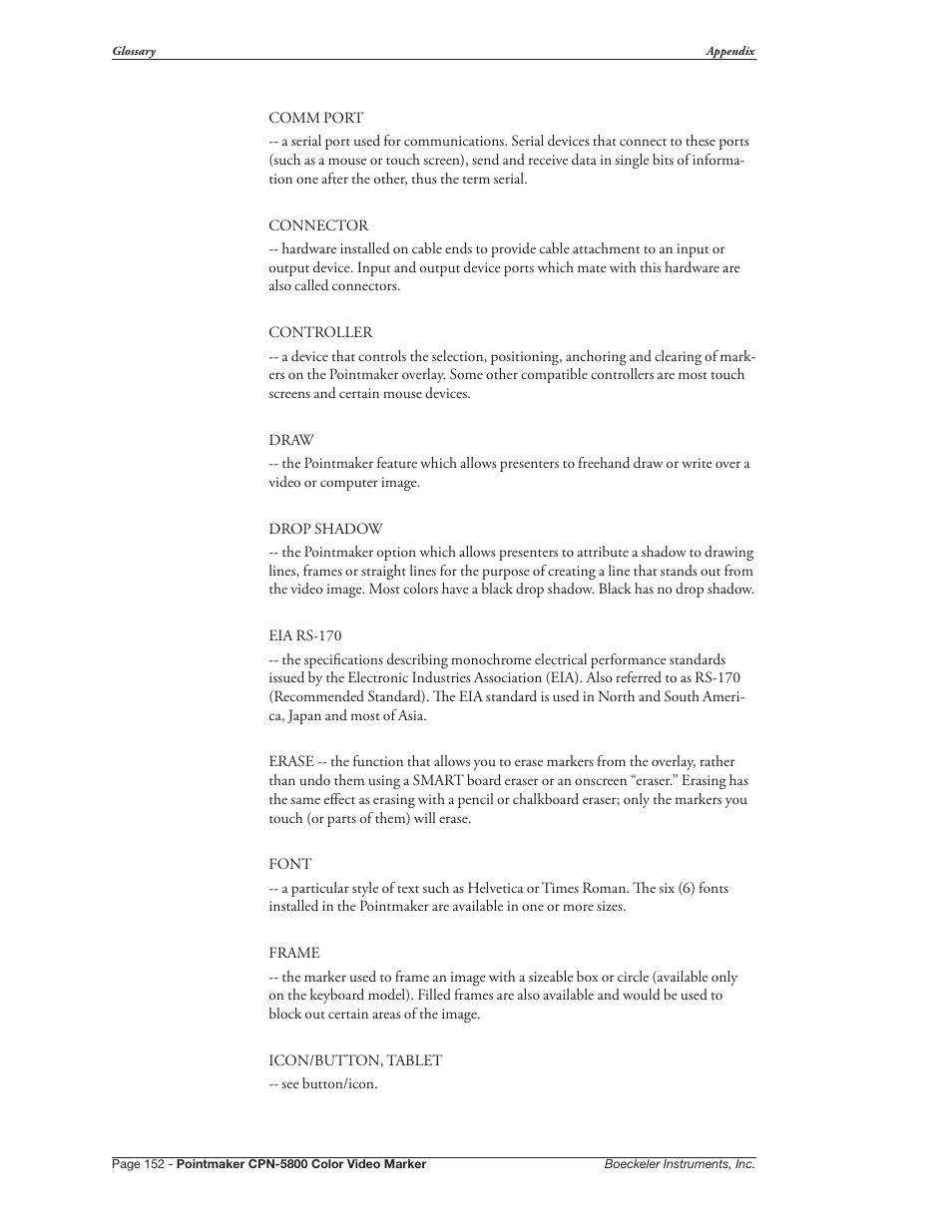 Pointmaker CPN-5800 User Manual | Page 158 / 168