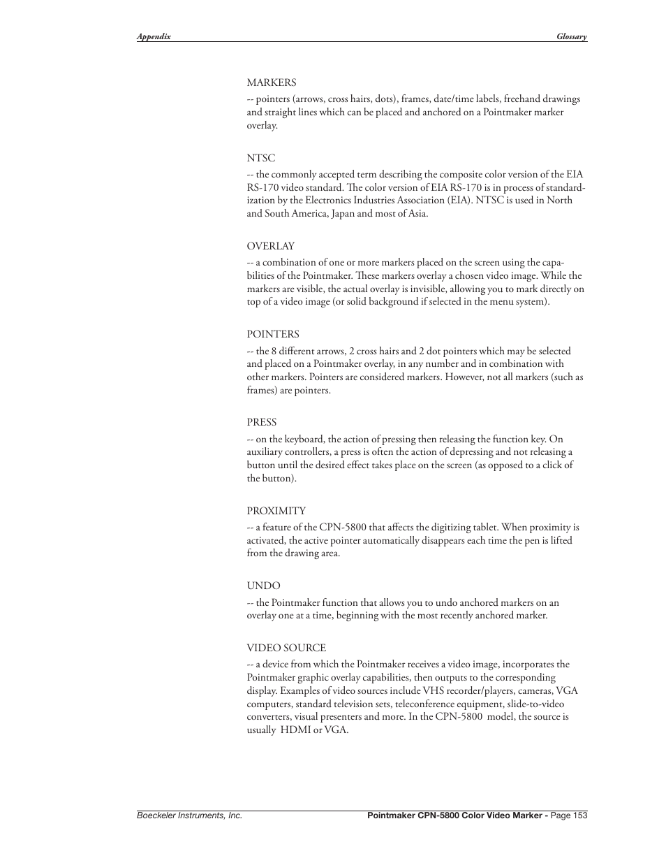Pointmaker CPN-5800 User Manual | Page 159 / 168
