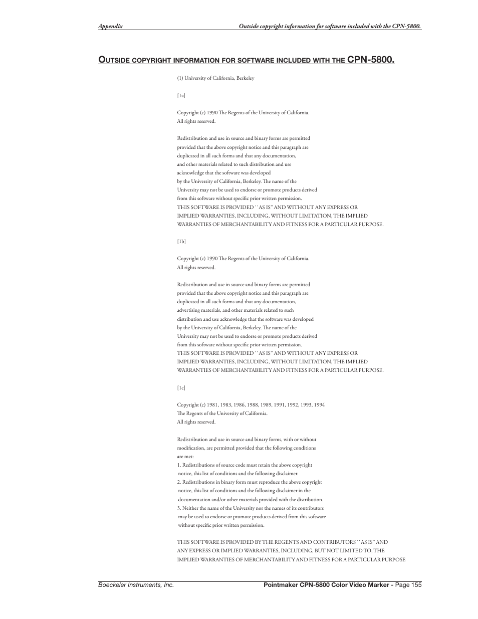 Cpn-5800 | Pointmaker CPN-5800 User Manual | Page 161 / 168