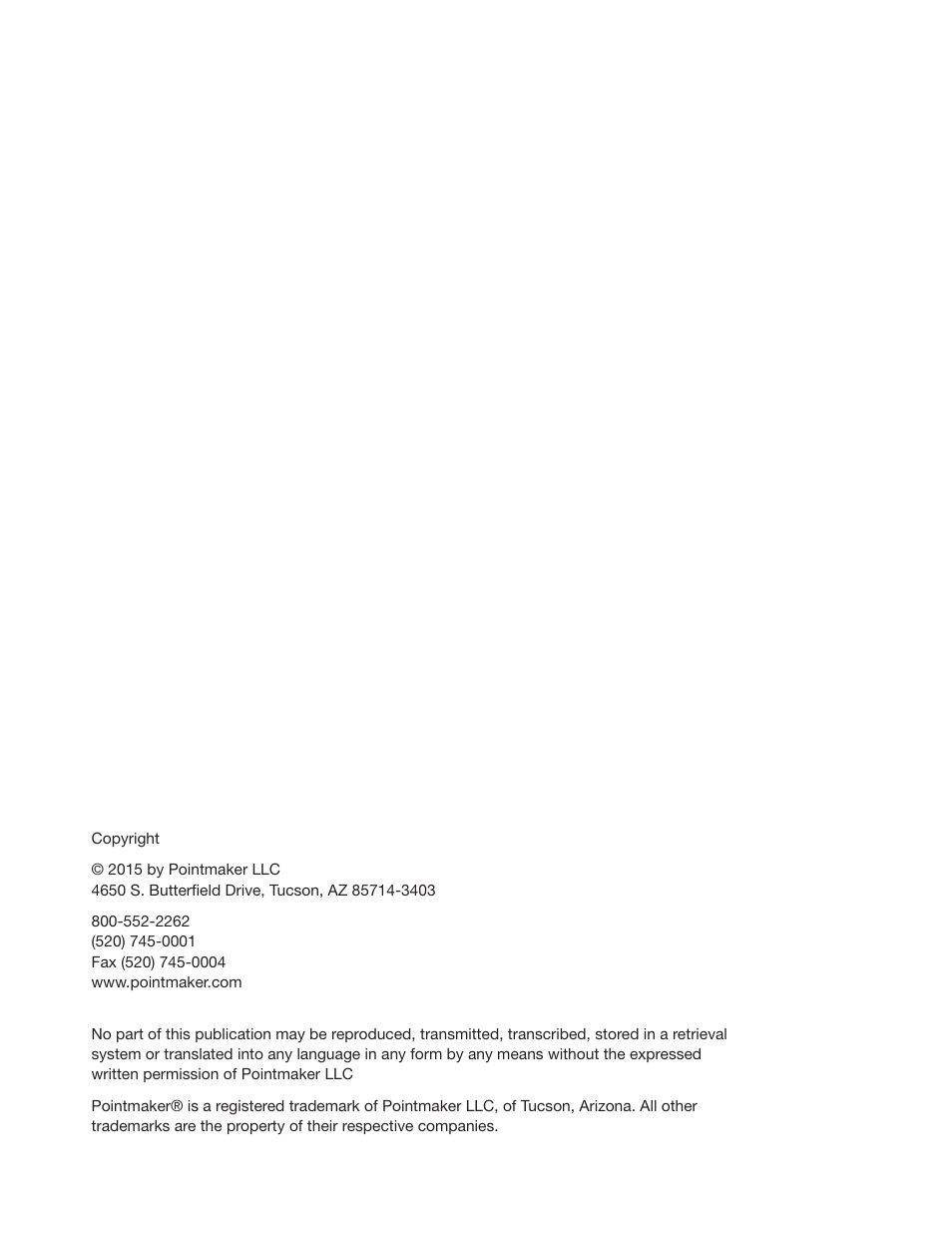 Pointmaker CPN-5800 User Manual | Page 2 / 168
