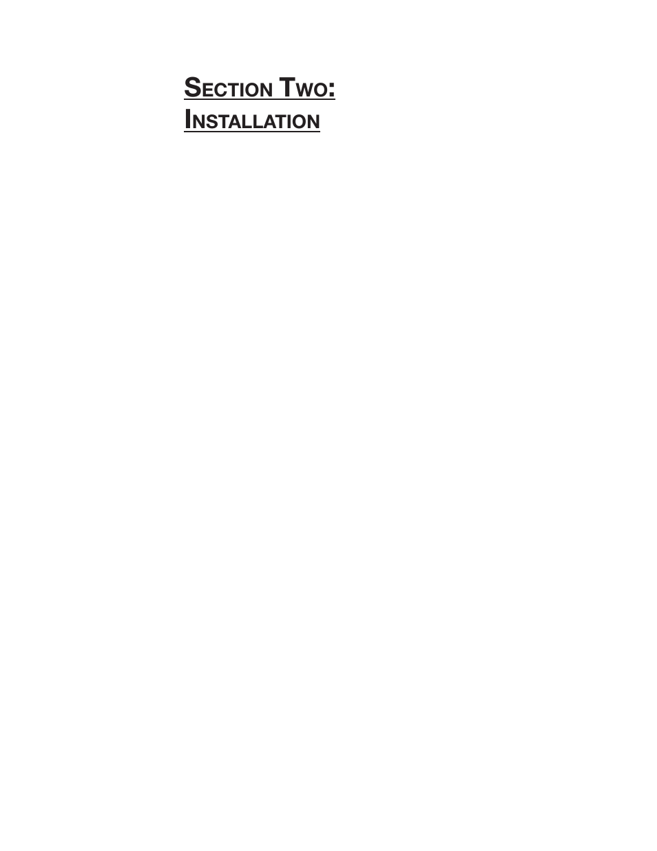 Section two: installation | Pointmaker CPN-5800 User Manual | Page 21 / 168