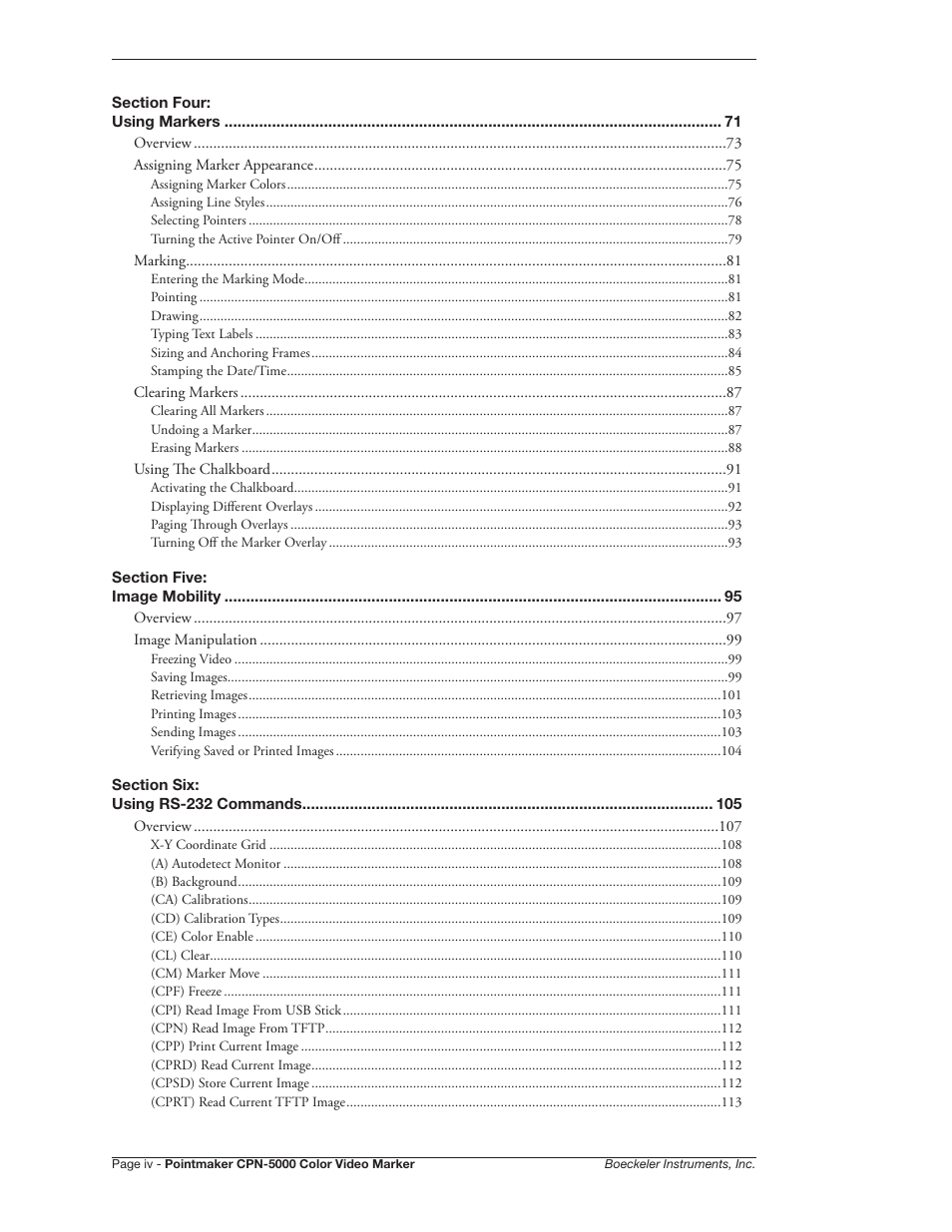 Pointmaker CPN-5000 User Manual | Page 4 / 167