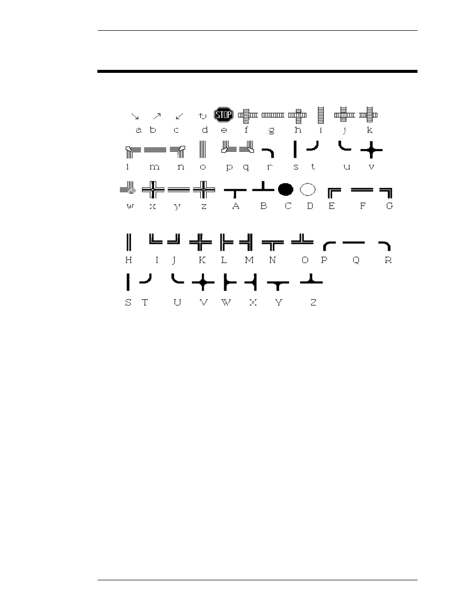 Map font chart (keyboard), Map font chart | Pointmaker PVI 65 User Manual | Page 119 / 130