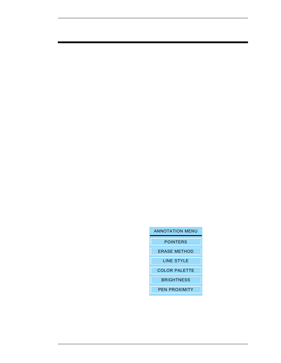 Annotation settings, Pointers | Pointmaker PVI 65 User Manual | Page 41 / 130