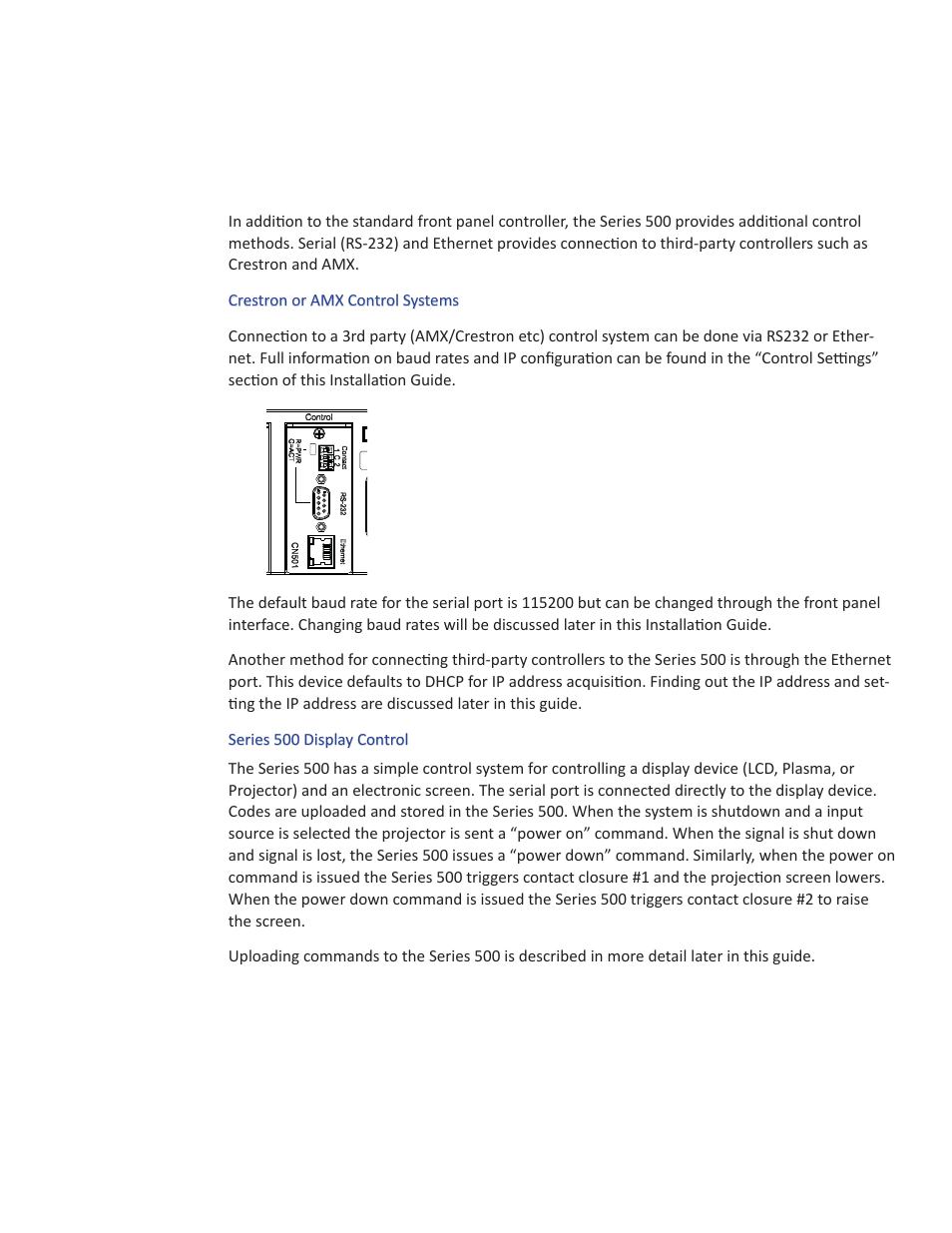 Connecting control devices | Presentation Switchers PS550 User Manual | Page 12 / 41