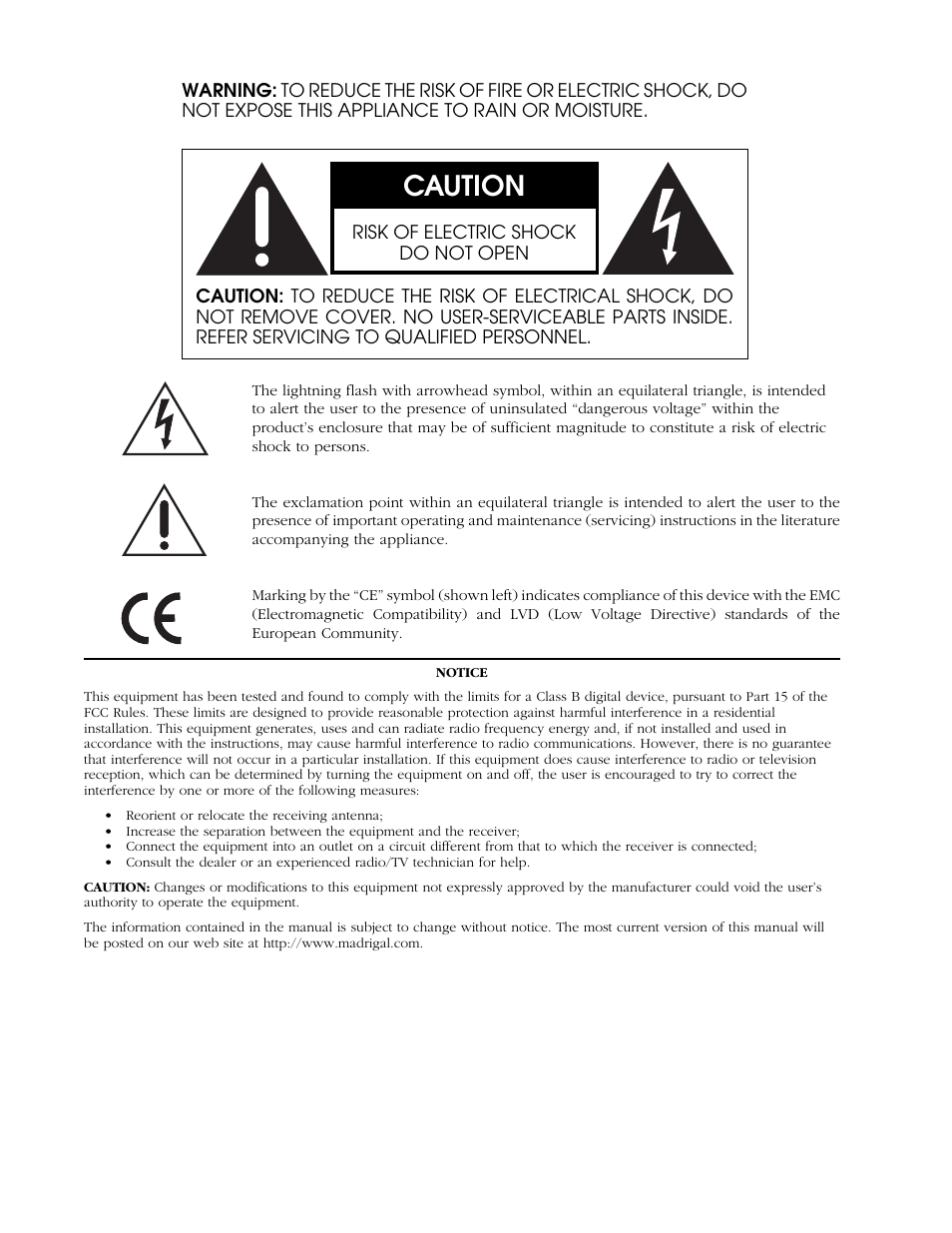 Caution | Proceed CVP2 User Manual | Page 2 / 36