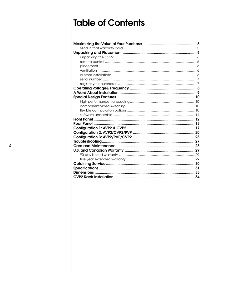 Proceed CVP2 User Manual | Page 4 / 36