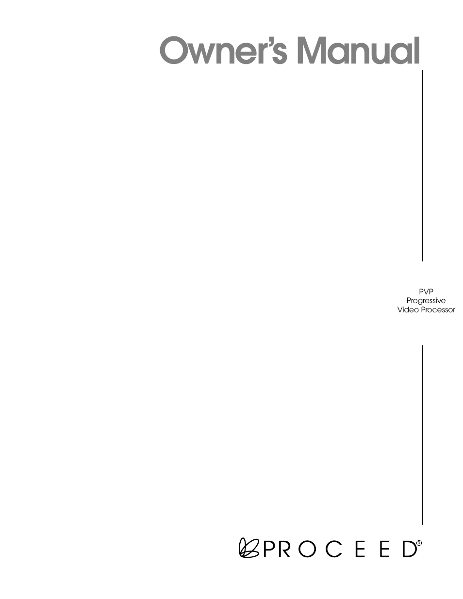 Proceed PVP User Manual | 26 pages