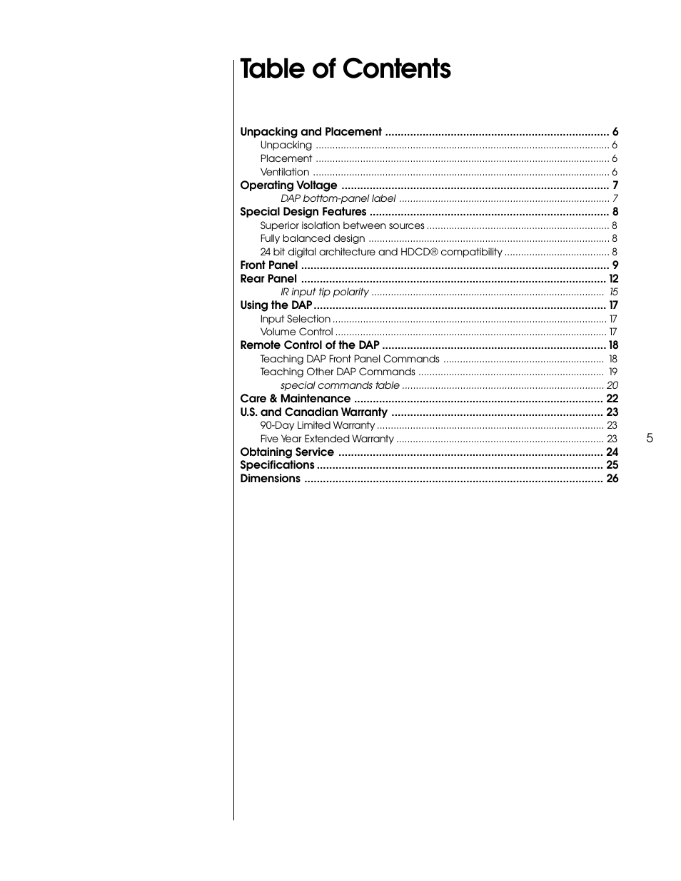 Proceed DAP (non-CE) User Manual | Page 5 / 28