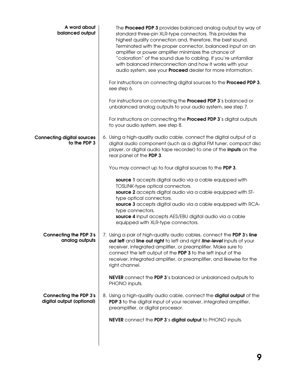 Proceed PDP User Manual | Page 9 / 20