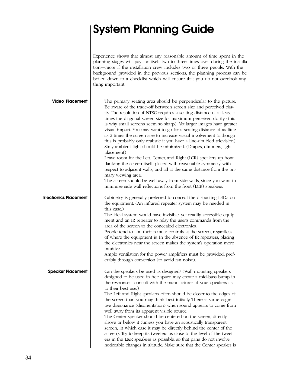 System planning guide | Proceed PAV User Manual | Page 34 / 80