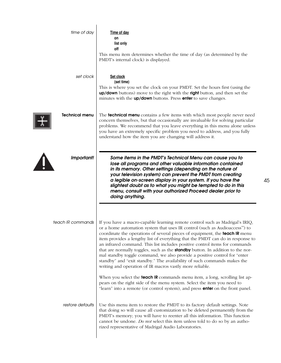 Proceed PMDT User Manual | Page 45 / 60