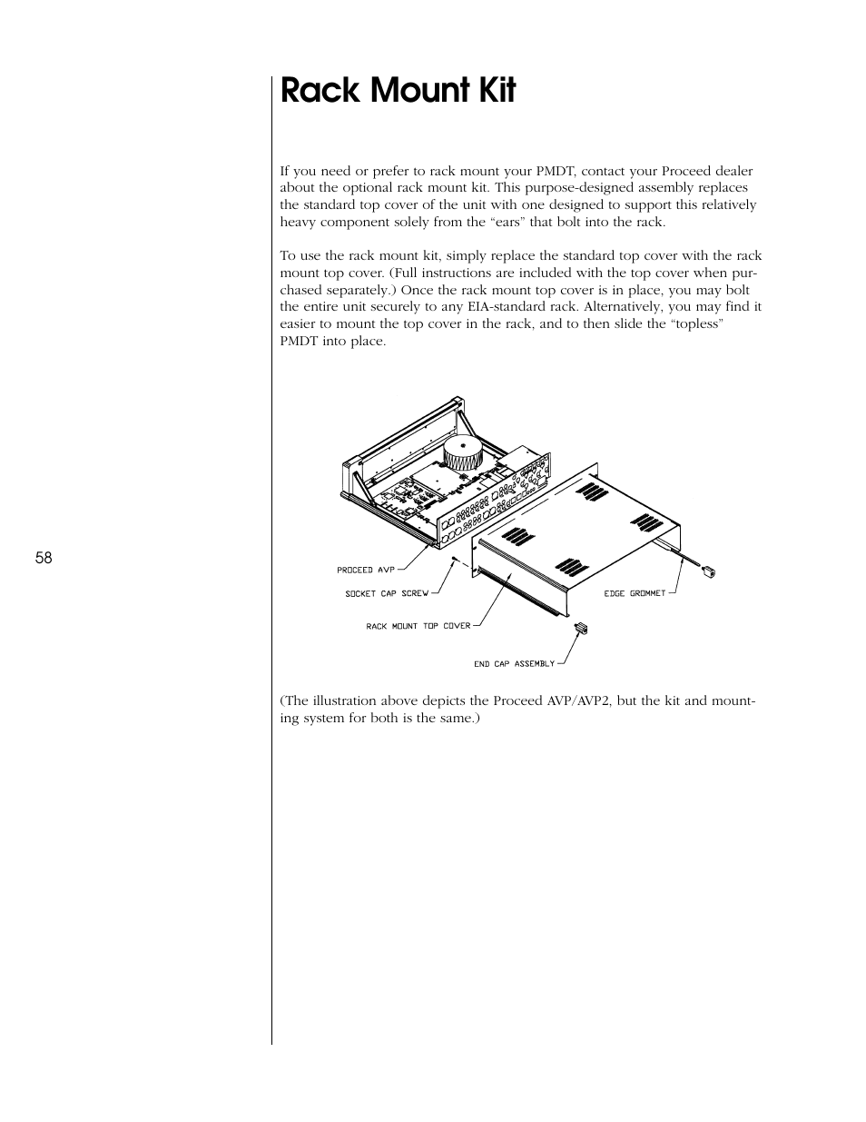 Rack mount kit | Proceed PMDT User Manual | Page 58 / 60