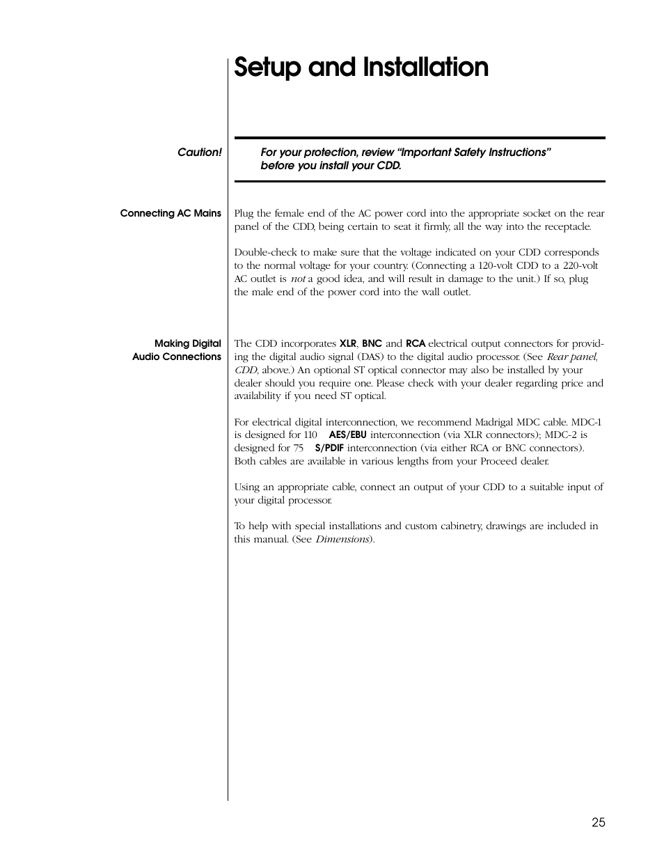 Setup and installation | Proceed CDD User Manual | Page 25 / 40