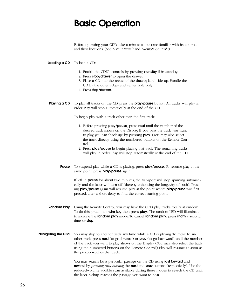 Basic operation | Proceed CDD User Manual | Page 26 / 40