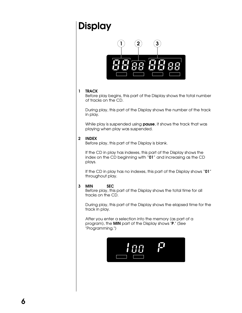 Display | Proceed PCD User Manual | Page 6 / 28