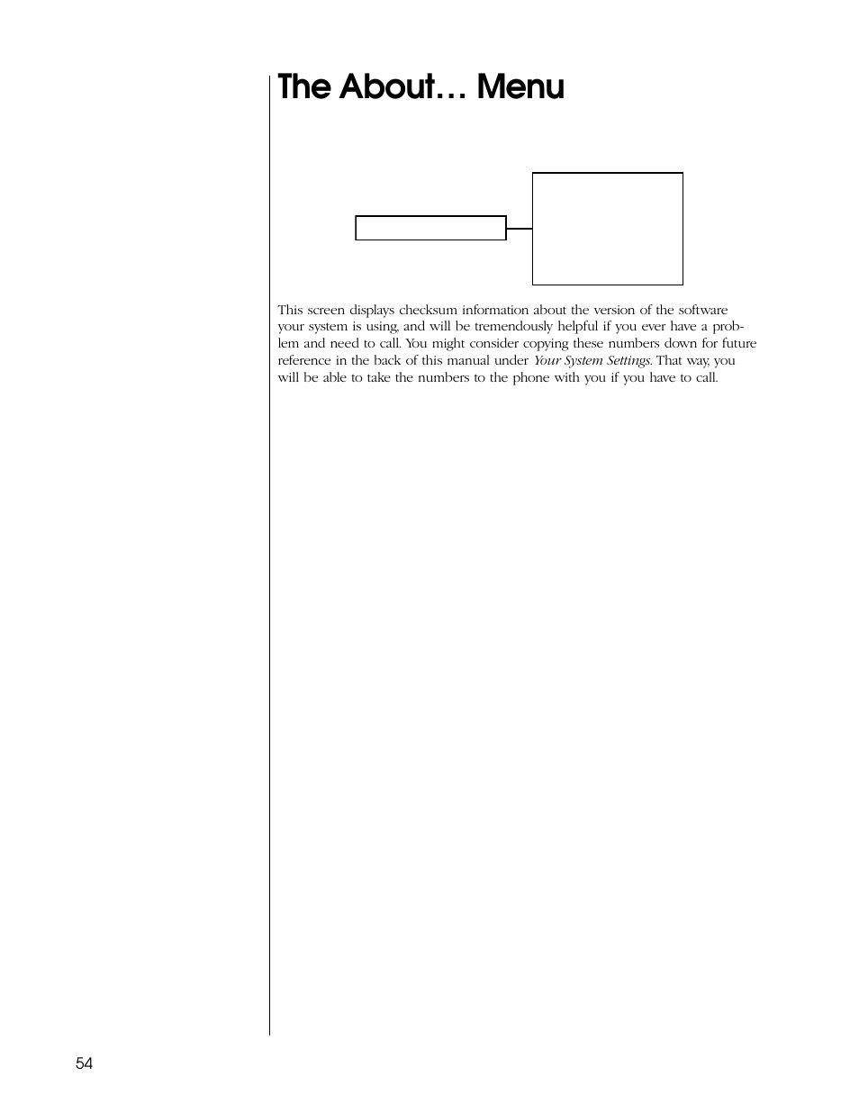 The about… menu | Proceed PDSD User Manual | Page 54 / 92
