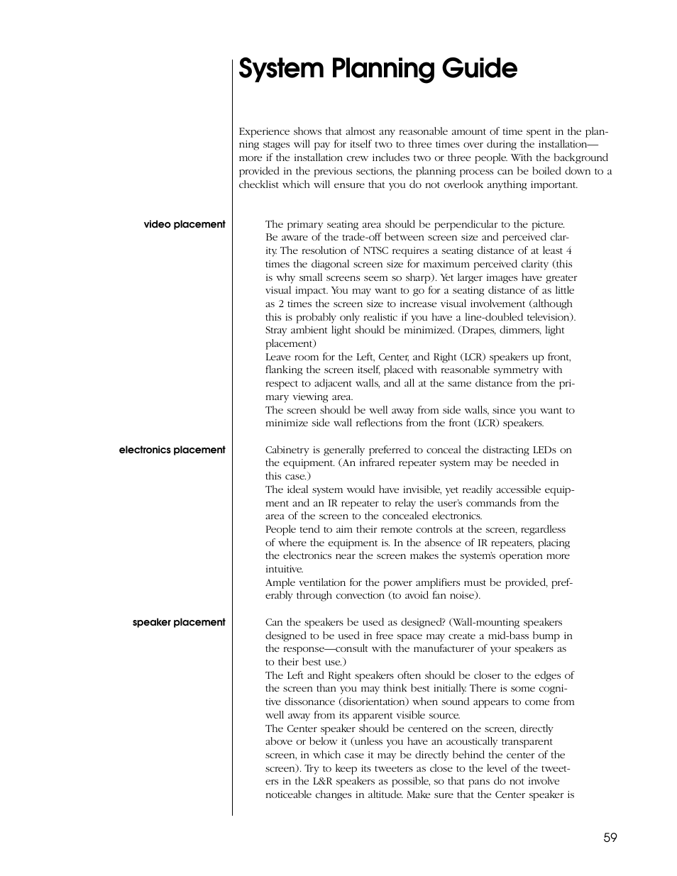 System planning guide | Proceed PDSD User Manual | Page 59 / 92