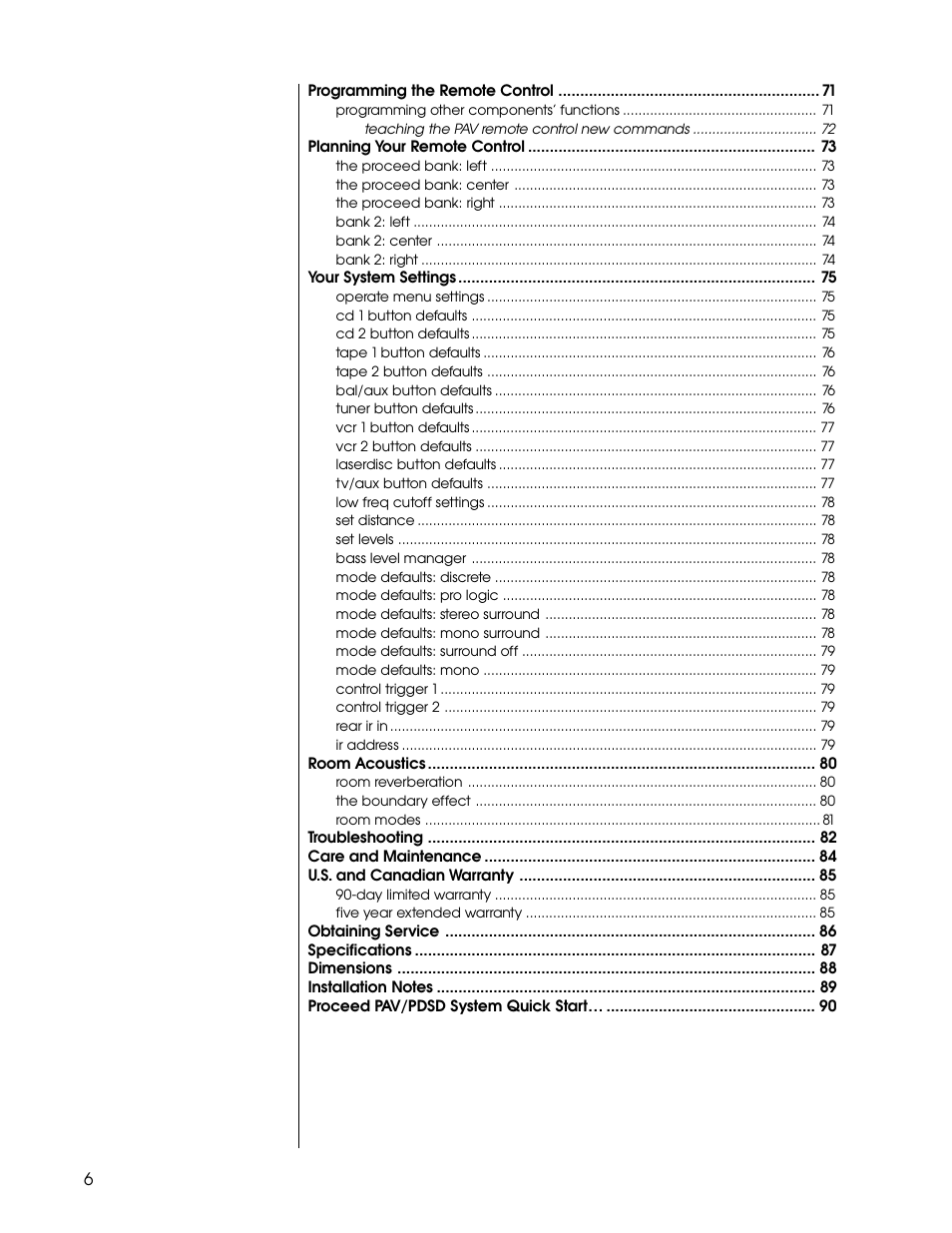 Proceed PDSD User Manual | Page 6 / 92
