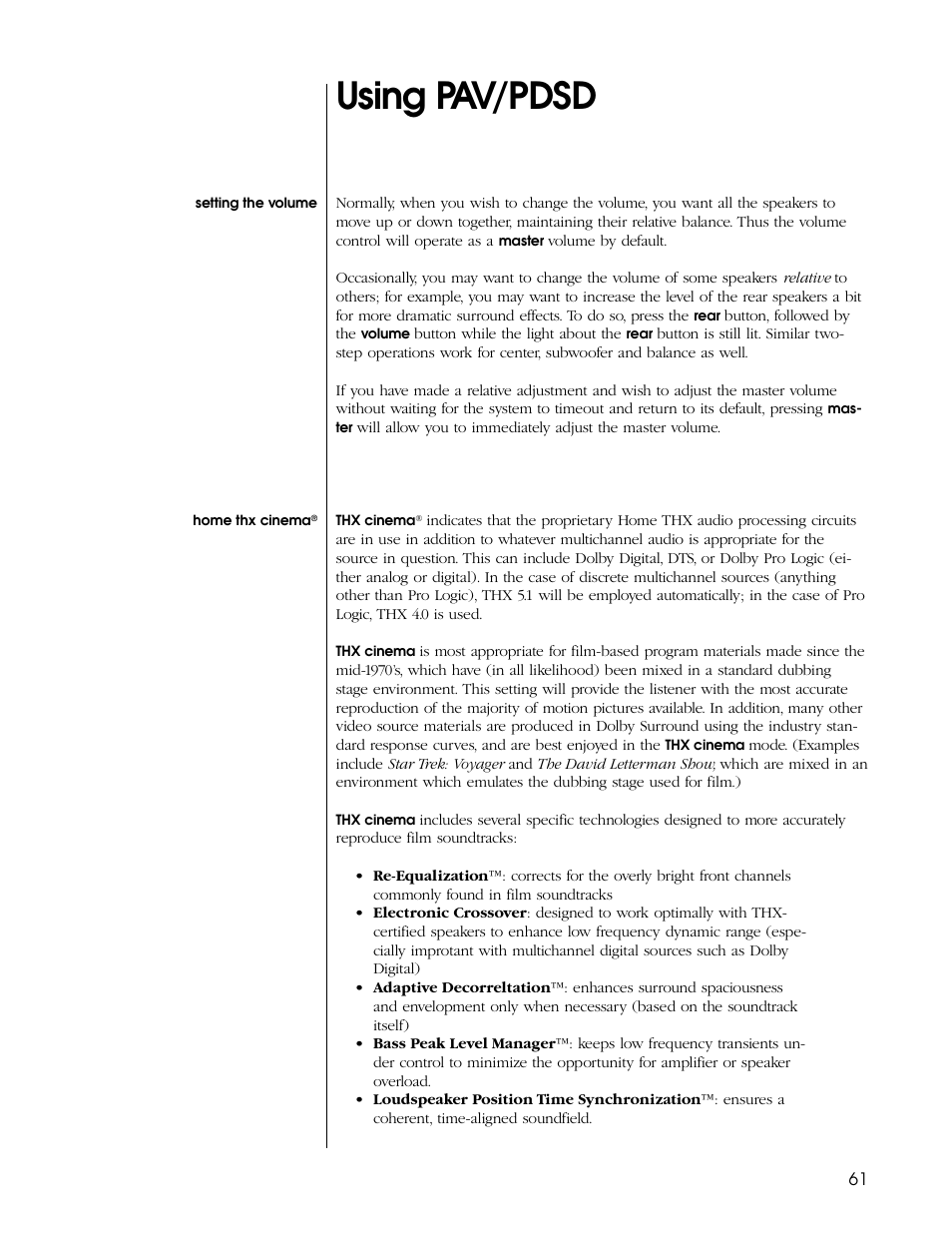 Using pav/pdsd | Proceed PDSD User Manual | Page 61 / 92