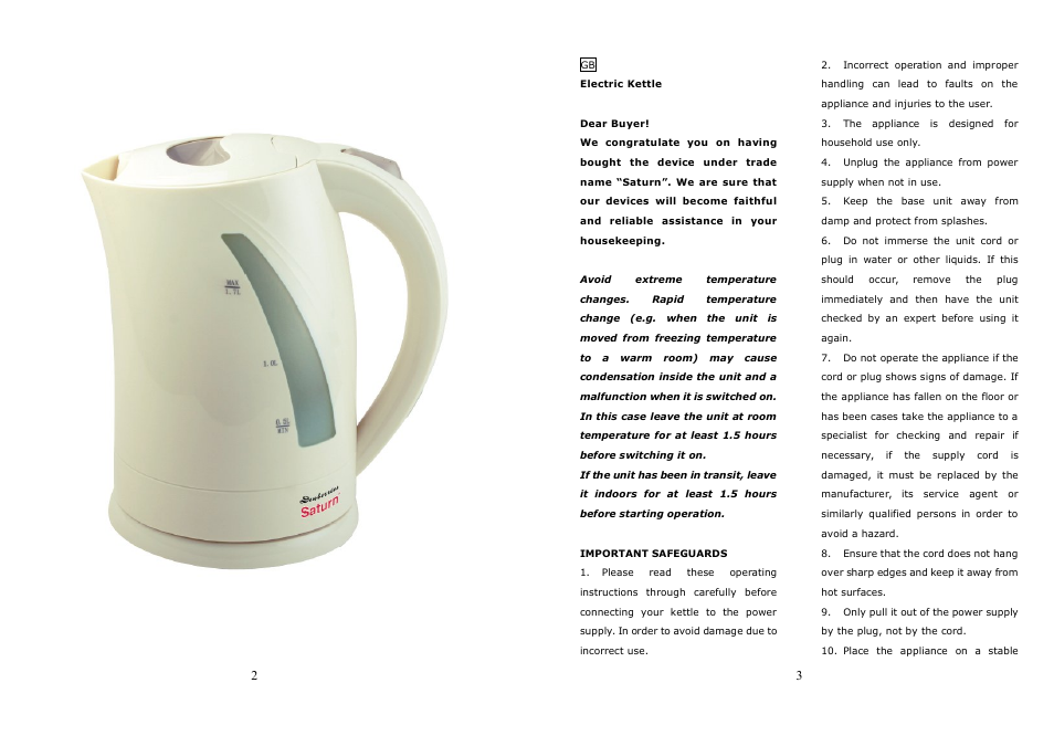 Saturn ST-EK8008 Dewberries User Manual | Page 2 / 22