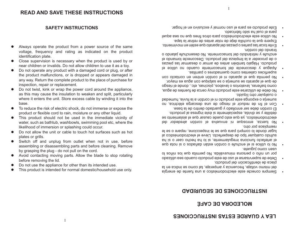 Read and save these instructions | Continental CP43592 User Manual | Page 2 / 4
