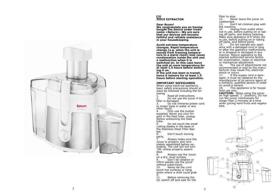 Saturn ST-FP8053 User Manual | Page 2 / 17