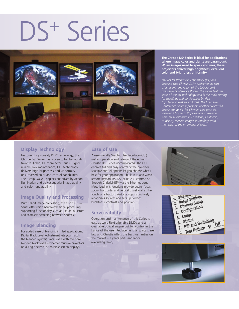 Series | Christie Digital Systems DS+ Series User Manual | Page 2 / 4