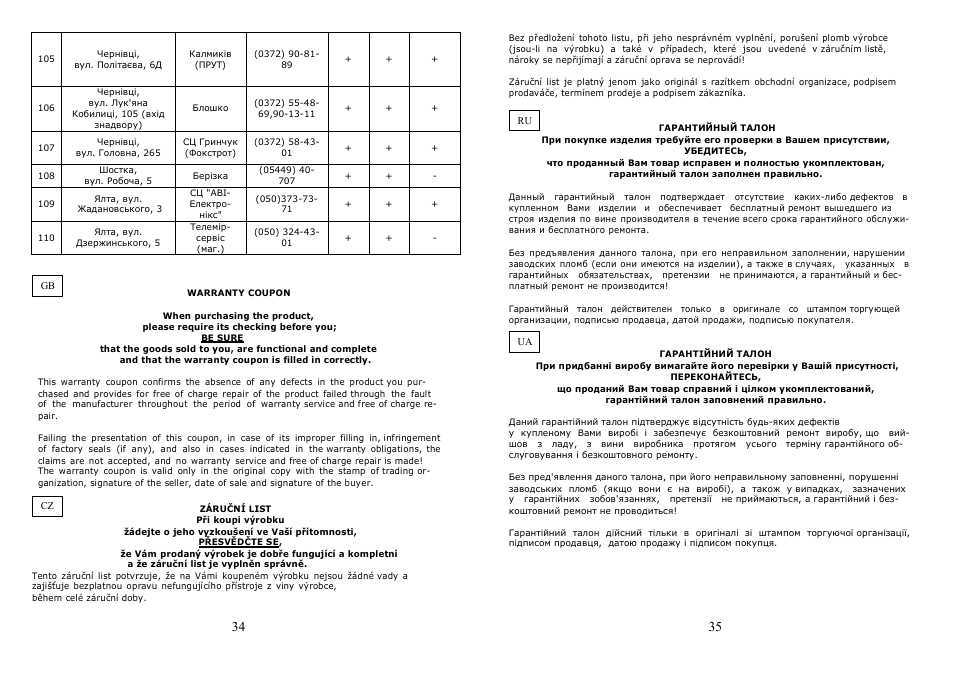 Saturn ST-FP7096 Tigris User Manual | Page 18 / 20