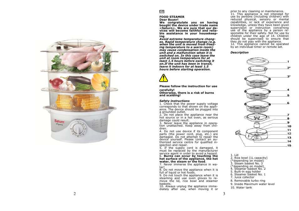 Saturn ST-EC7178 Ligana User Manual | Page 2 / 14