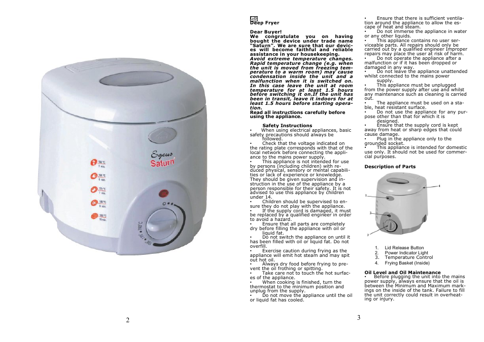 Saturn ST-EC7069 User Manual | Page 2 / 15