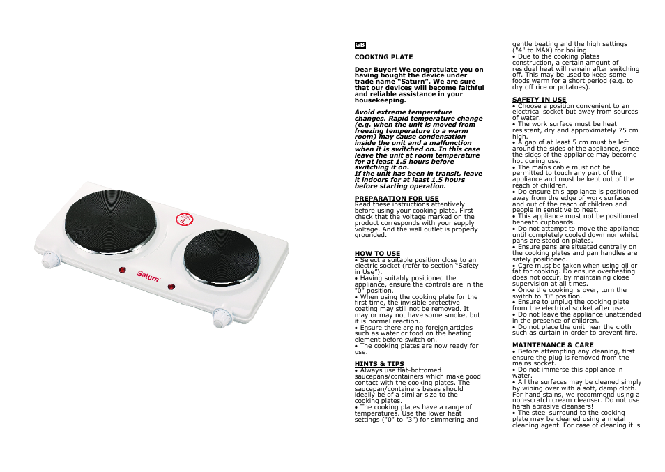 Saturn ST-EC0181 User Manual | Page 2 / 15