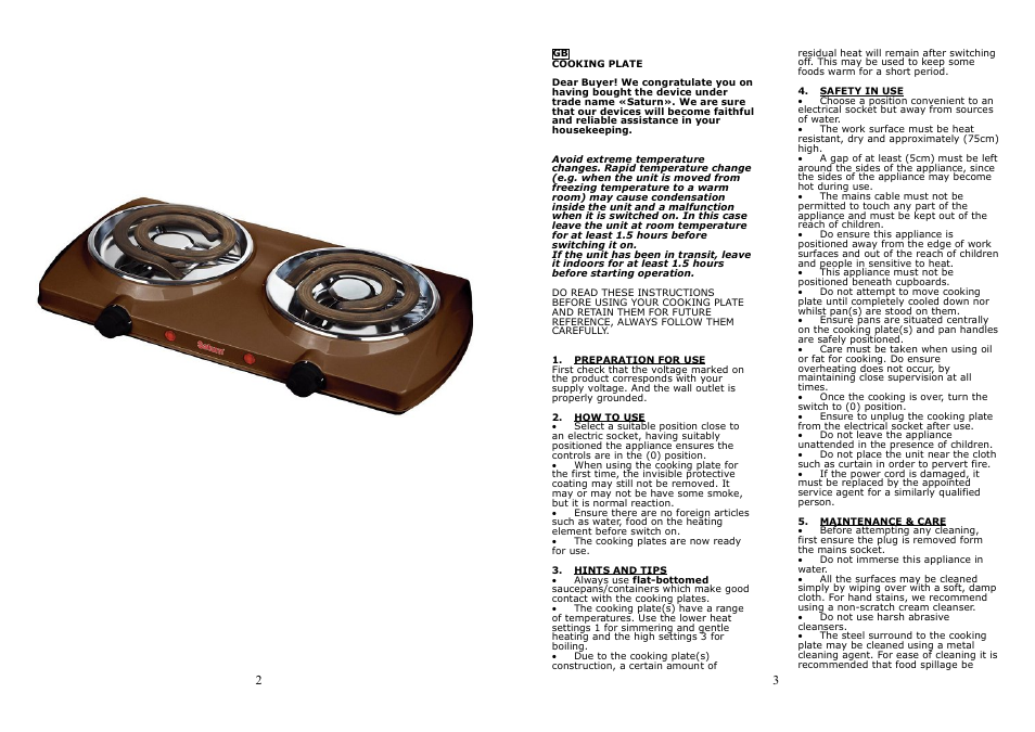 Saturn ST-EC1167 User Manual | Page 2 / 14