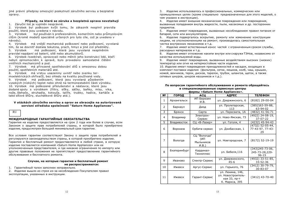 Saturn ST-EC1165 User Manual | Page 7 / 15