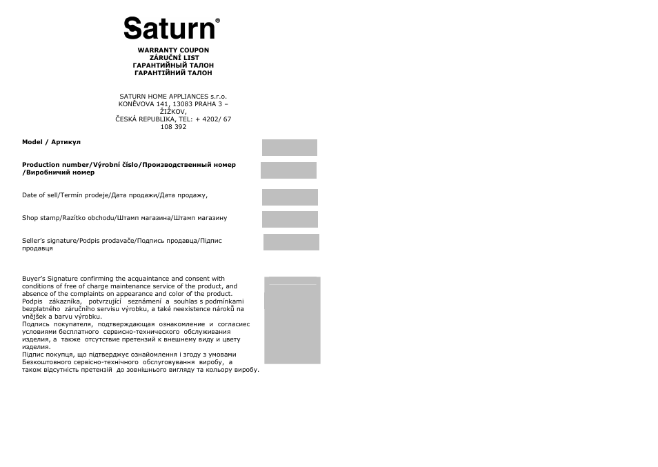 Saturn ST-EC1160 User Manual | Page 14 / 15