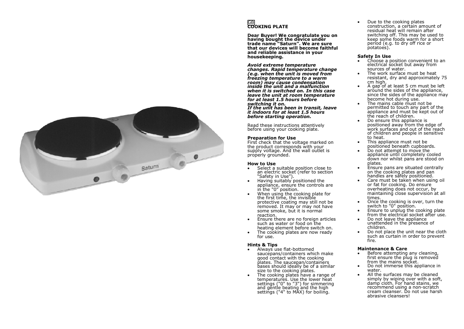 Saturn ST-EC1160 User Manual | Page 2 / 15