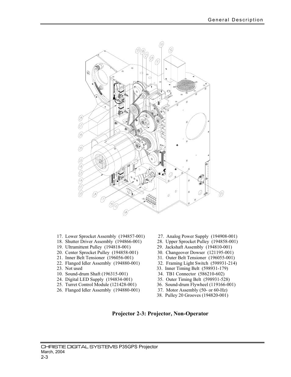Christie Digital Systems P35GPS-MT User Manual | Page 14 / 85