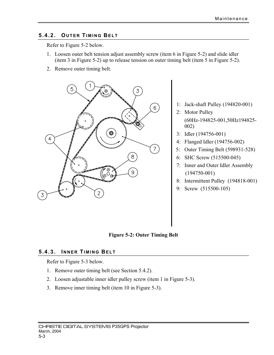Christie Digital Systems P35GPS-MT User Manual | Page 28 / 85