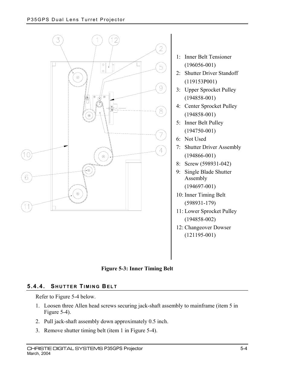 Christie Digital Systems P35GPS-MT User Manual | Page 29 / 85