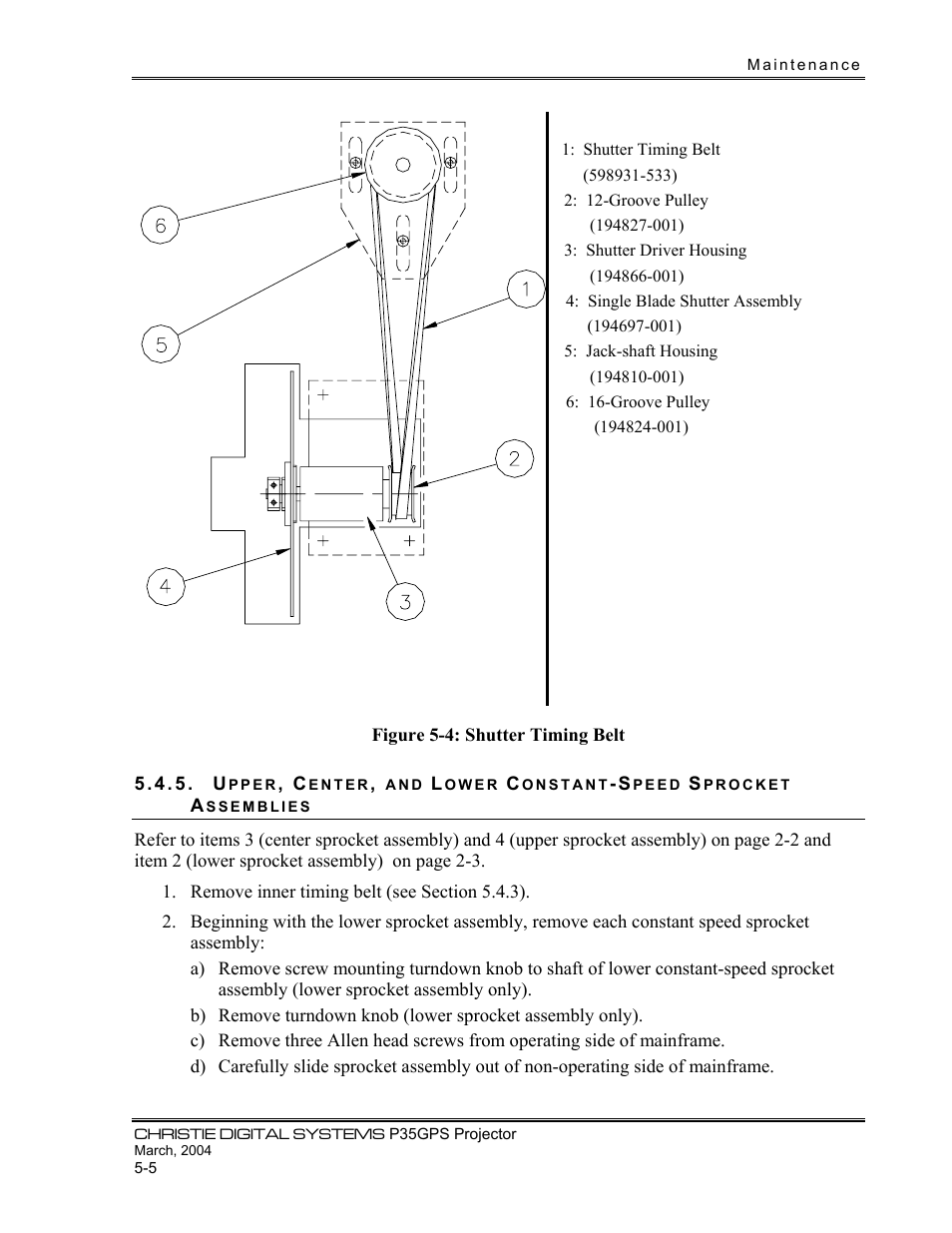 Christie Digital Systems P35GPS-MT User Manual | Page 30 / 85