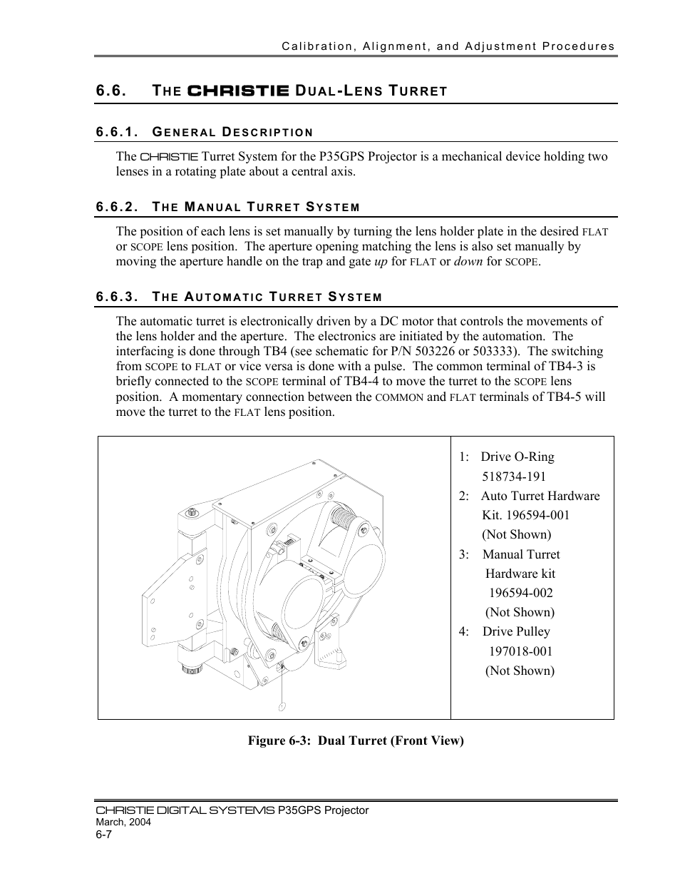 Christie | Christie Digital Systems P35GPS-MT User Manual | Page 40 / 85