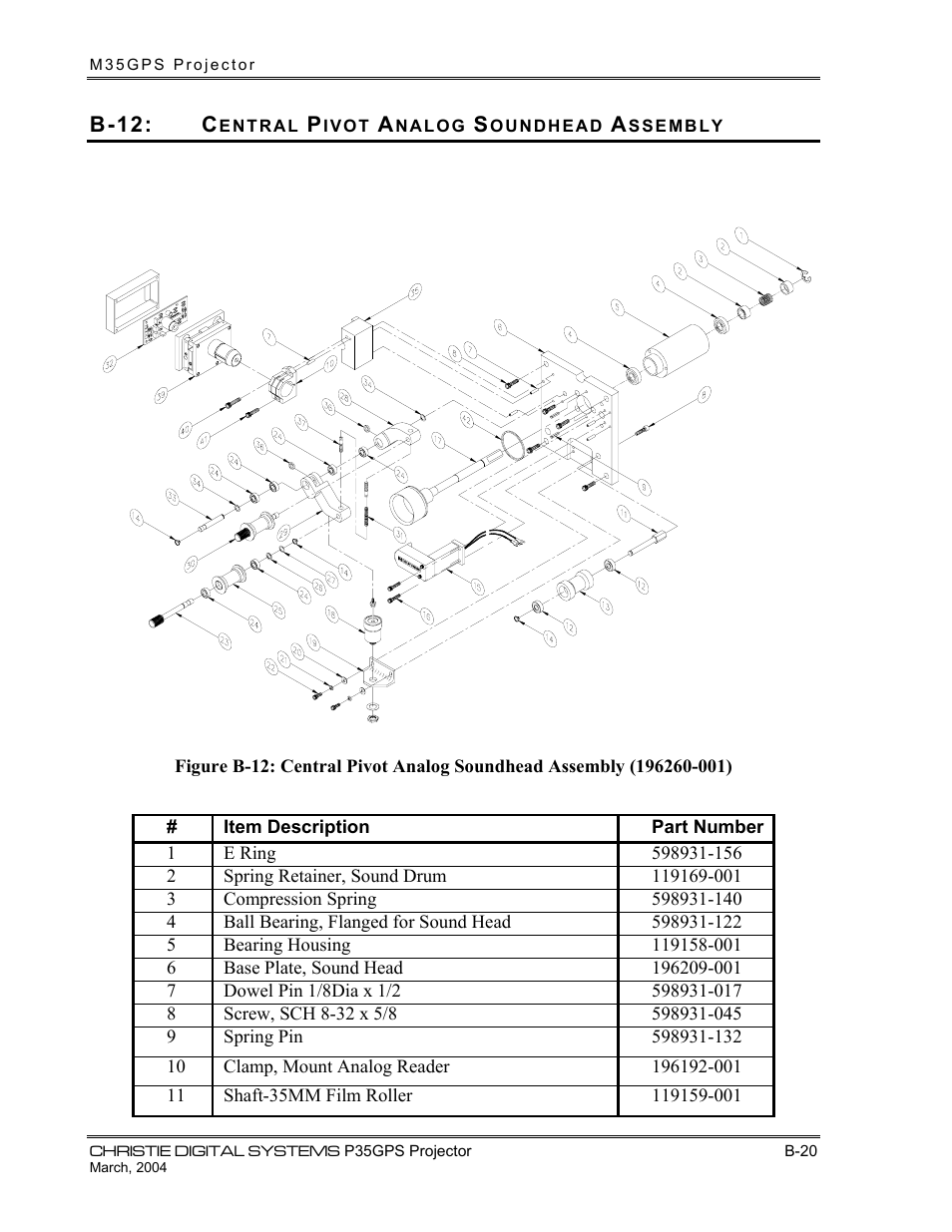 Christie Digital Systems P35GPS-MT User Manual | Page 71 / 85