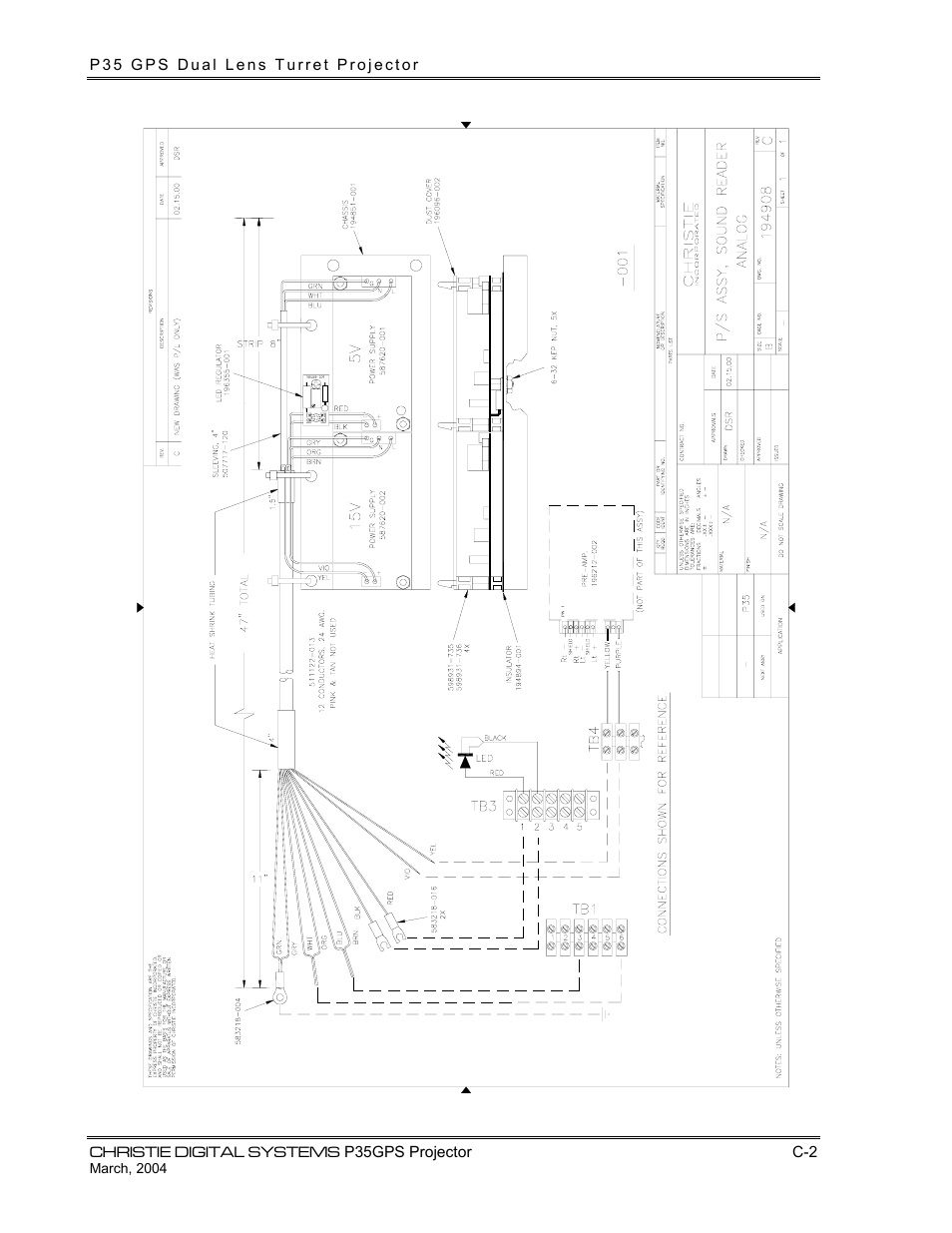 Christie Digital Systems P35GPS-MT User Manual | Page 79 / 85