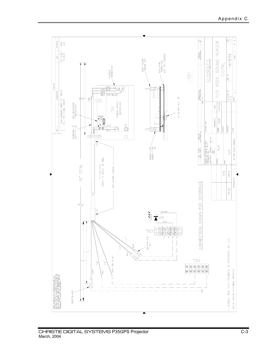 Christie Digital Systems P35GPS-MT User Manual | Page 80 / 85